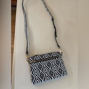Aldo black & white purse